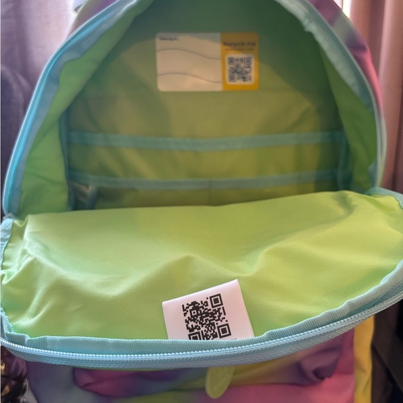 🩷💜LOGAN  ecotech backpack in blue and pink tie-dye 17”🩷💜 - Picture 6 of 10